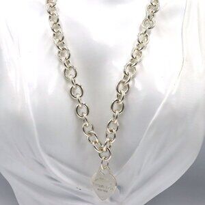 Tiffany & Co necklace with heart shaped pendant